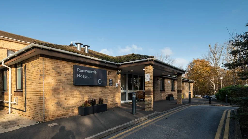 A picture of the entrance to the Runnymede Hospital